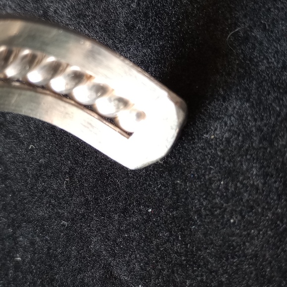 Sterling Silver Twisted Coil Cuff Bracelet Stamped Sterling - Picture 16 of 16